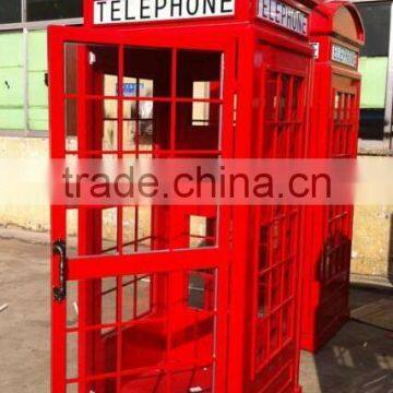 OEM Outdoor London Steel Red Telephone Booth photo-5