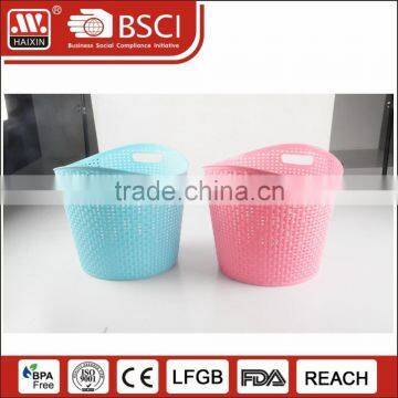 Online shopping wholesale plastic dirty cloth laundry storage basket for washing