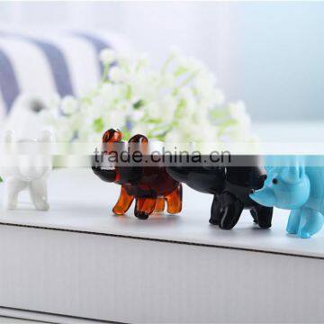 Colored Glass Pig Handicrafts for Household Decoration or Gifts photo-2
