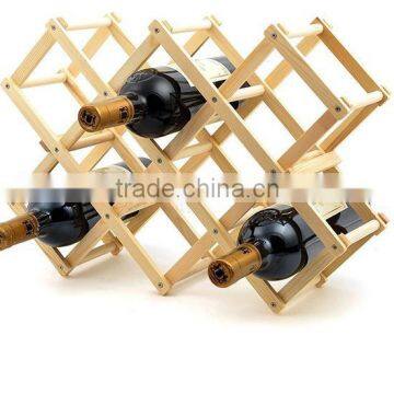 New Olive Wood Wine Rack photo-3