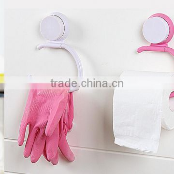 bathroom suction cup towel holder paper roll holder /plastic towel hook with suckers