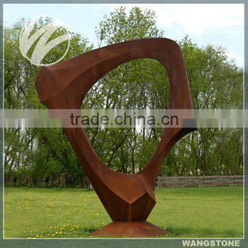 Handmade art corten steel excellent art sculpture