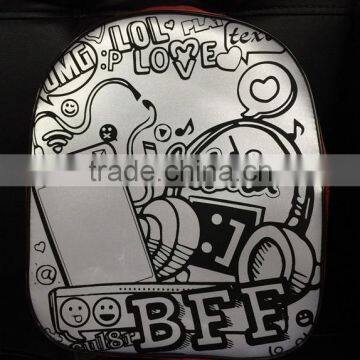 Animation Style DIY Schoolbag Graffiti Bag Children Backpack photo-2