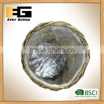 Eco-friendly Nature Rattan Garden Planter Flowerpot and Storage Basket photo-2