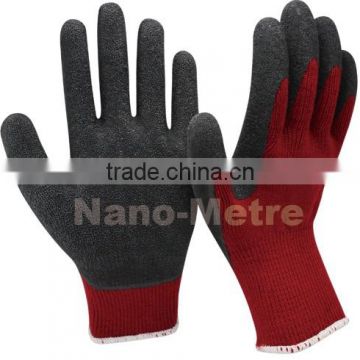 NMSAFETY 10 gauge nappy liner latex winter gloves black foam rubber working gloves