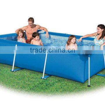 2016 Rectangle Portable Plastic Metal Frame Swimming Pool