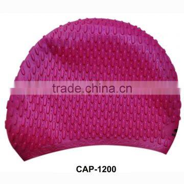 100% Silicone Shark Swim Cap,funny Swimming Cap,water Drop Design(CAP-1200) photo-2