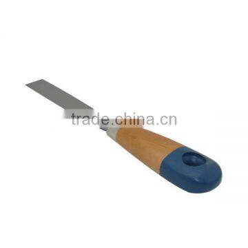 20mm Blue Head Wooden Handle Carbon Steel Blade Putty Knife Scraper photo-6