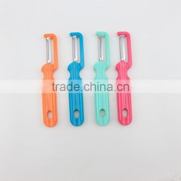 Plastic Flat Handle Stainless Steel Blade Vegetable Peeler