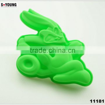 11181 Funny rabbit Shaped Silicone Cake Mold