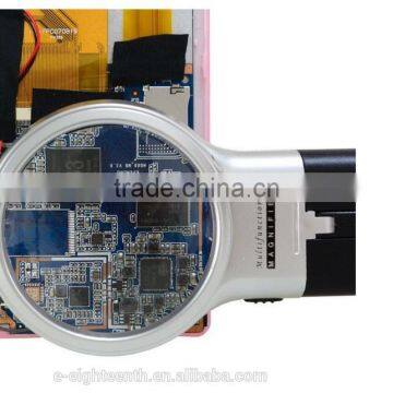 2016 New Cheap 3X Foldable Desktop Handheld Reading Magnifier With 2 LED Magnifying Glass photo-2