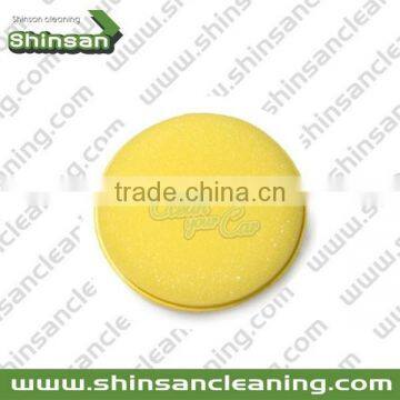 2015 Super heavy density car wax applicator foam/car wax and polish sponge/round sponge applicator