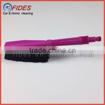 plastic soft bristle water powered cleaning brush for car