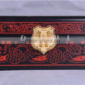 Red Chinese Lacquer Jewelry Boxes/chinese Style/eastern Design/Home Decoration photo-3