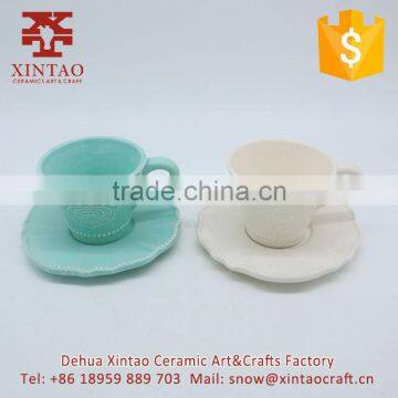 Funny Design Your Own Tea Cup Planters Ceramic Mugs Set ( 2 Pack) photo-3