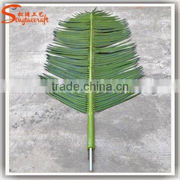 Wholesale Artificial Leaves Green Palm Tree Names of Tree Leaves Plastic Decorative Dried Palm Leaves photo-2