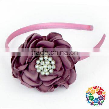 2016 Newest Baby Girls Hair Clasp Flower Pattern Hair Clasp With Jewel Fashion Decorative Girls Hair Hoop