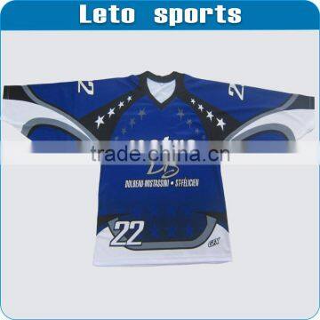 2014 sublimation Custom dye sublimation OEM Ice Hockey Jersey