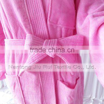 New Arrival Pink Bath Robe Womens Sleepwear Robes Autumn-Winter Flannel Robes Thick Long Spa Robe Shower Homewear Coral photo-3