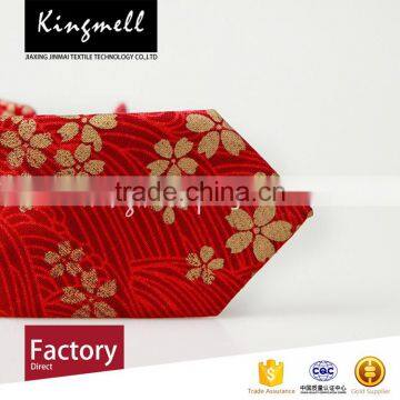 Custom Wine Red Digital Printed 100% Cotton Neck Ties Create Your Own Brand photo-4