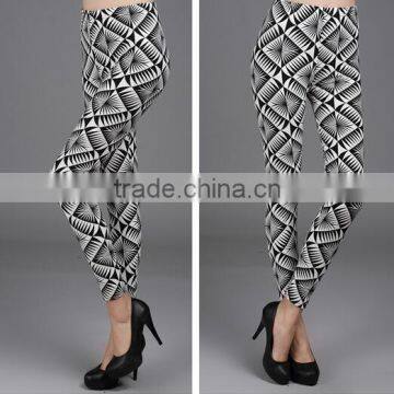 Wholesale 92% Polyester 8% Spandex Printed Tight Leggings 2017 photo-5