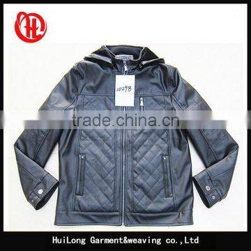 Manufactory factory stock apparel winter heavy pu leather jackets