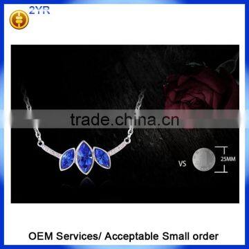 China Wholesale Unregular 925 Sterling Silver Jewelry CZ Zircon Pendant Necklace photo-2