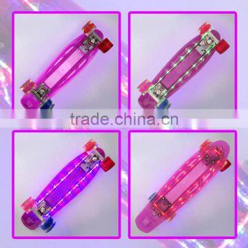 HSJ259 Factory Sales LED Skateboard Fish Board Customize Design for Kids and Adults photo-2