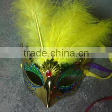 feathered venetian party mask for sale