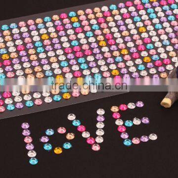 Food Grade Rhinestone Diamond Sticker Large Acrylic Gems Self Adhesive Sticker photo-5