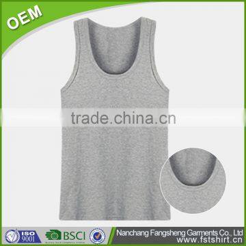 Wholesale low price high quality men's open side tank top