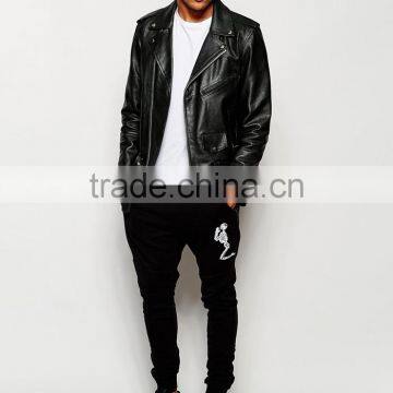 Religion Black Custom Logo Print Palazzo Pants With Zipper Pockets Man photo-2