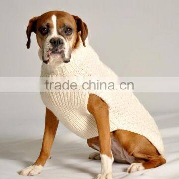 Cable Knit Grey Color Pet Apparel Accessories Dog Sweater photo-3