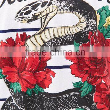 2017 Custom High Quality Blank Stripe T-shirt With 3d Printing photo-5