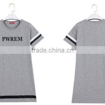 In the Summer of 2016 New Grey Dress With Short Sleeves photo-2