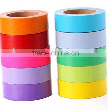 10 Pure Colors Washi Tape One Set Adhesive Paper Carton Packing photo-4