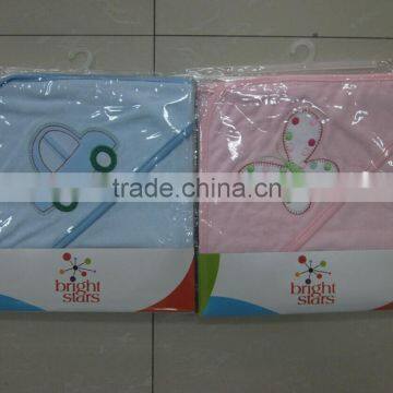 Baby towel hooded with emb/baby hooded towel/hooded towel for children/baby towel/bath towel