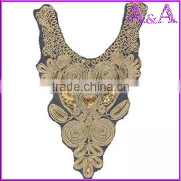 Rice White Small Wave Water Soluble Lace Trim Embroidered Crochet Lace Collar photo-4