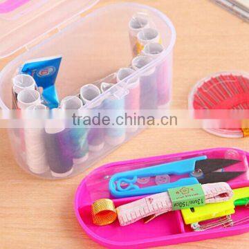 New Arrival Portable Mini Travel PP Sewing Box With Color Needle Threads Sewing Kits Sewing Set DIY Home Tools photo-3