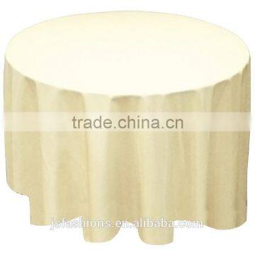Factory Wholesale Wedding Polyester Round Plain White Black Ivory Table Cloth photo-4