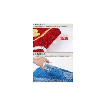 Flocking Mats Temperament Blue Water Carpet Living Room Foyer Entrance Mats Absorbent Non-slip Bath Mat photo-3