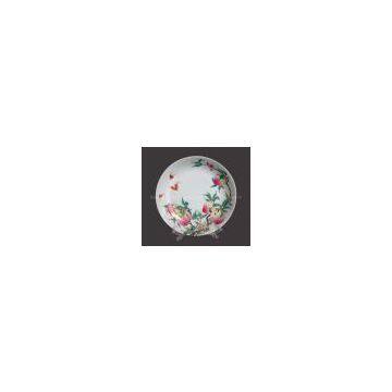 Jingdezhen Round Porcelain Decorative Plate