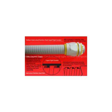 Delikon InterLocked Stainless Steel Liquid Tight Conduit,stainless steel liquid tight connector for WATER TREATMENT INDUSTRY