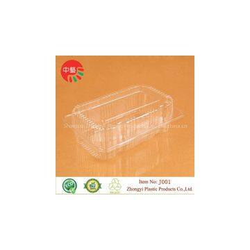 clear blister clamshell book packaging plastic food container