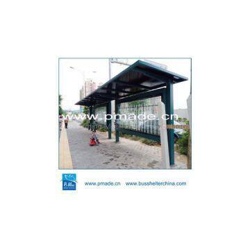 Outdoor furniture #304 stainless steel bus station shelter for sale