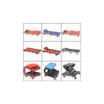 36\'\' Car Creeper Rolling Seat Plastic Red