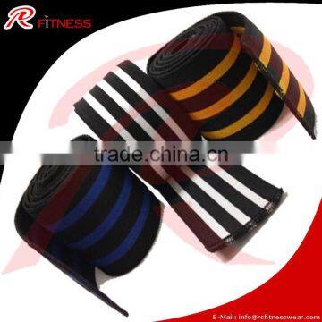 Custom Design Heavy Weight Lifting Elastic Knee Wraps / RC- Fitness Power Lifting Knee Wraps - Pair photo-4