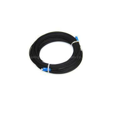 SC/UPC Singlemode Simplex LSZH FTTH Black Bow Type Drop Patch Cable