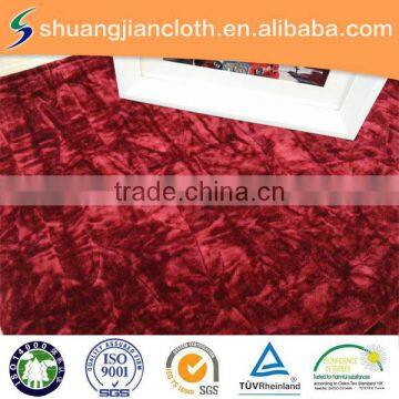 diversity of color tricot solid color crushed spandex velvet fabric for sofa/upholstery/textile