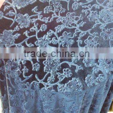 new garment fabric deep-embossed korea velvet fabric